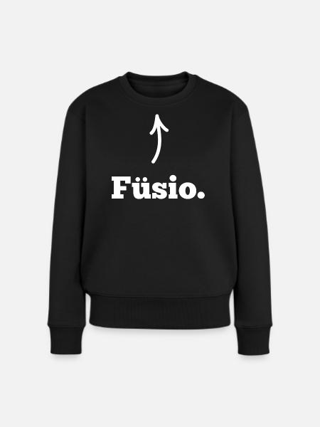 Füsio Physio - Frauen Premium Bio Pullover - Schwarz