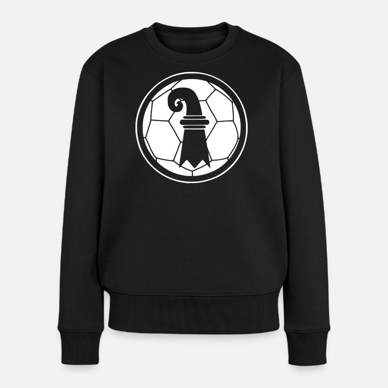 Fussball Basel - Frauen Premium Bio Pullover - Schwarz