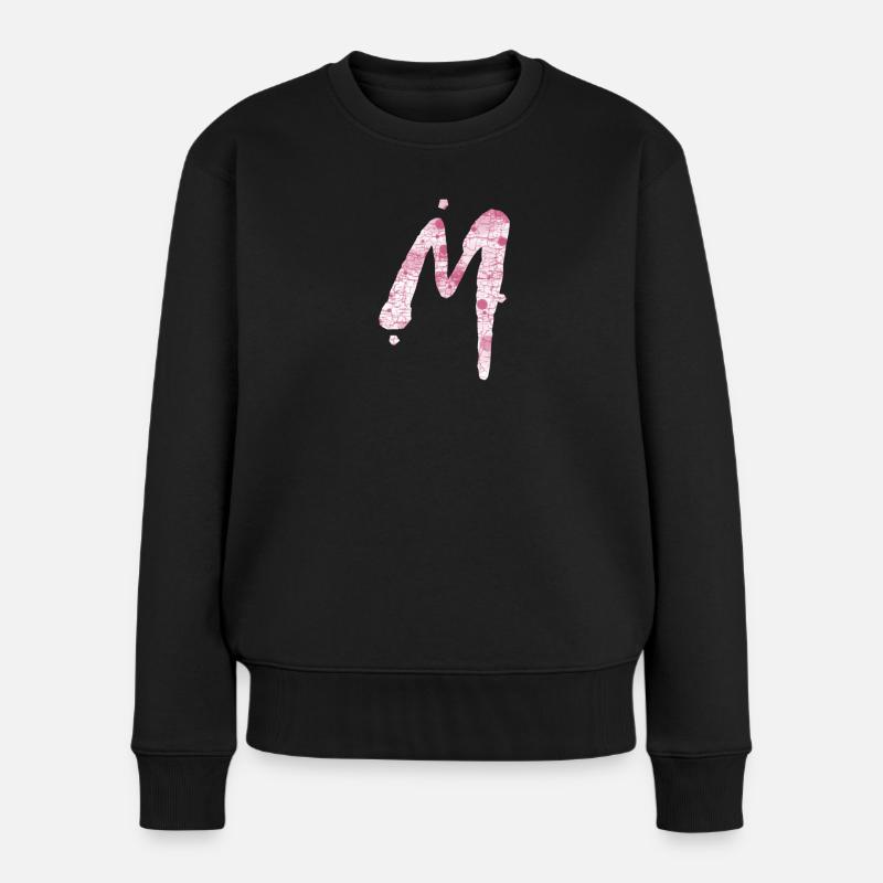 m - Frauen Premium Bio Pullover - Schwarz