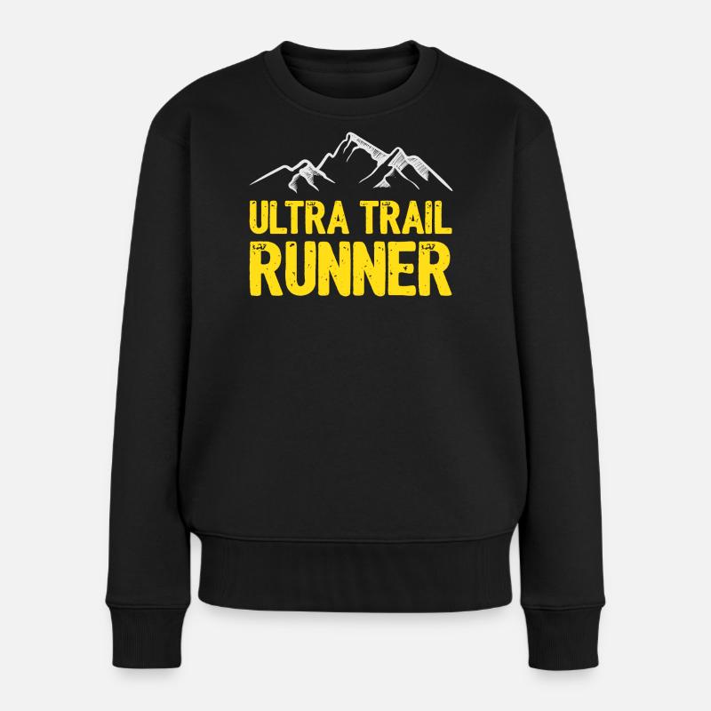 Ultra Trail Runner - Frauen Premium Bio Pullover - Schwarz