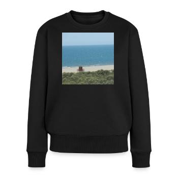 Strand Spanien Urlaub Ferien Reise Meer - Frauen Premium Bio Pullover - Schwarz - Vorne - Julia (174cm)