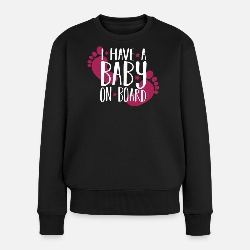 Bébé à bord - Pull Premium bio Femme - noir