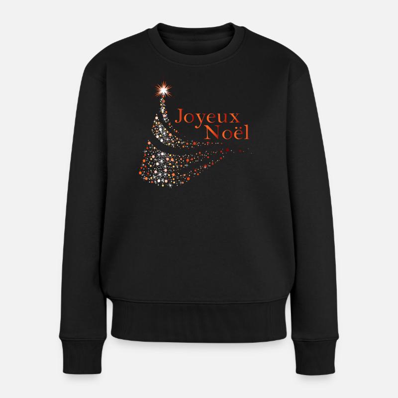 Joyeux Noël Dots Étincelants - Pull Premium bio Femme - noir