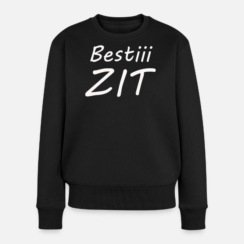 Bestiii ZIT - Frauen Premium Bio Pullover - Schwarz