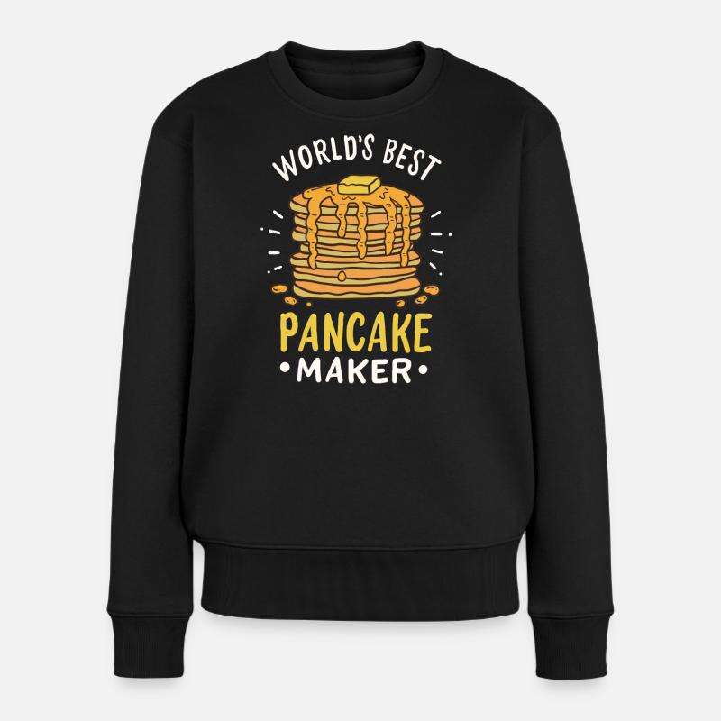 Pancake - Women's Premium Organic Jumper - black