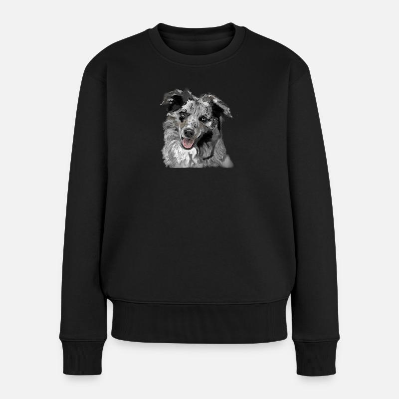 Australian Shepherd - Frauen Premium Bio Pullover - Schwarz