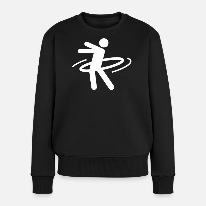 Hulahoop - Women's Premium Organic Jumper - black