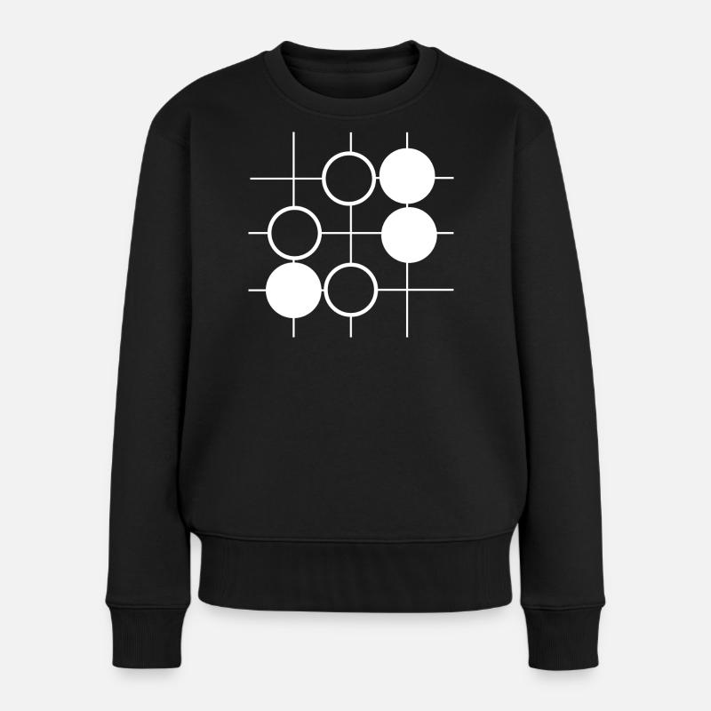 Go Brettspiel - Frauen Premium Bio Pullover - Schwarz