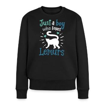 Lemur Lemur Lover - Women's Premium Organic Jumper - black - Front - Julia (174cm)