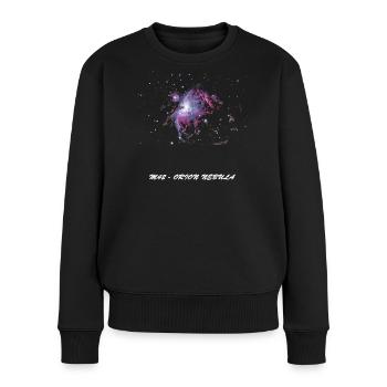 M42 - Orion Nebula - Women's Premium Organic Jumper - black - Front - Julia (174cm)