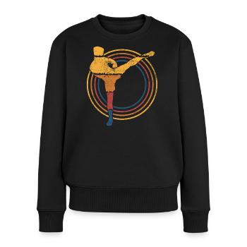 Kickboxen Kickboxer - Frauen Premium Bio Pullover - Schwarz - Vorne - Julia (174cm)