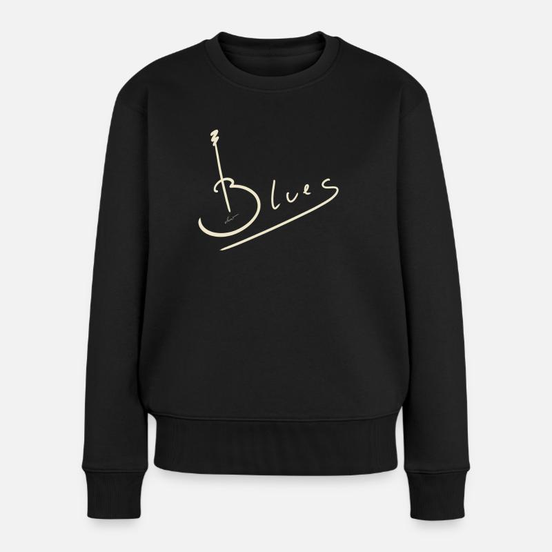 Guitare blues - Pull Premium bio Femme - noir