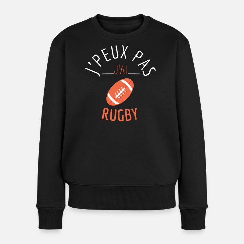 J’peux pas J’Ai Rugby - Pull Premium bio Femme - noir