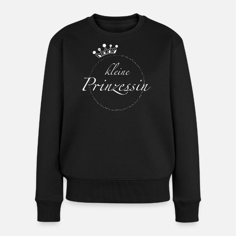 Kleine Prinzessin - Frauen Premium Bio Pullover - Schwarz