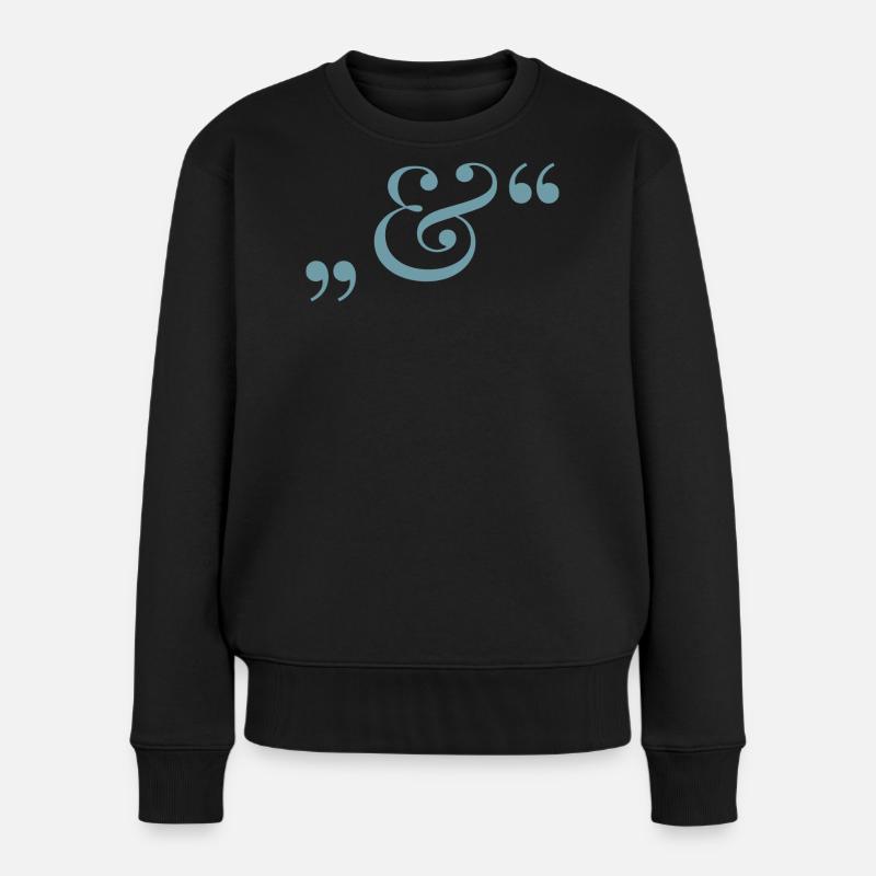 J.H - Frauen Premium Bio Pullover - Schwarz
