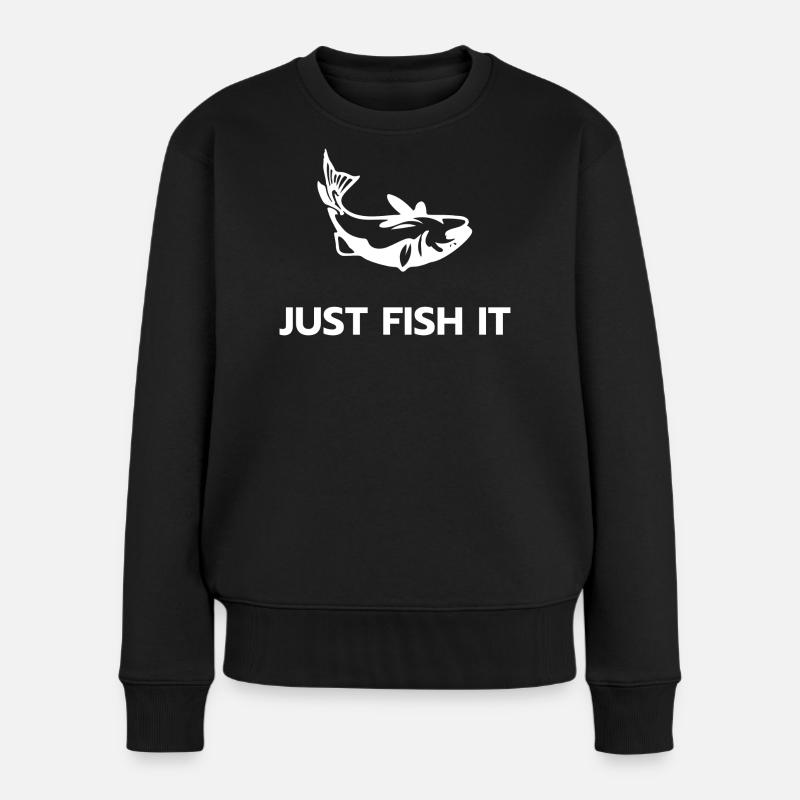 Just fish it - Pull Premium bio Femme - noir