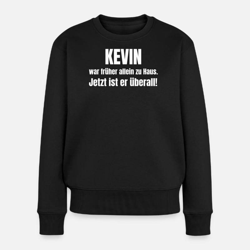 Kevin allein zu Haus - Frauen Premium Bio Pullover - Schwarz