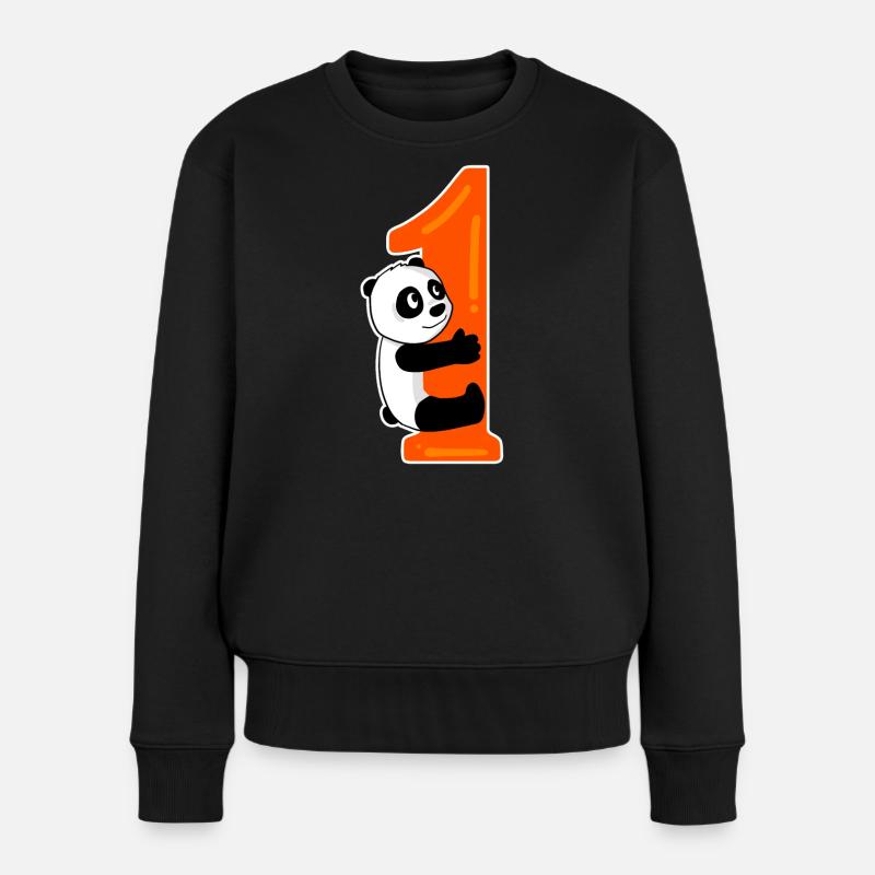 1er anniversaire 1 an cadeau panda - Pull Premium bio Femme - noir