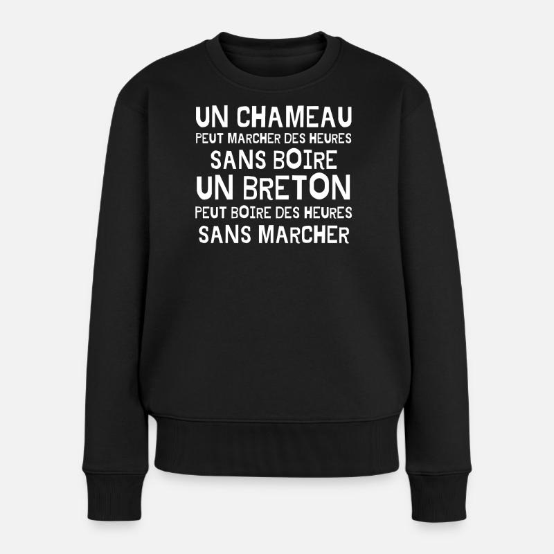 Bretagne, Breton, fierté Bretonne - Pull Premium bio Femme - noir