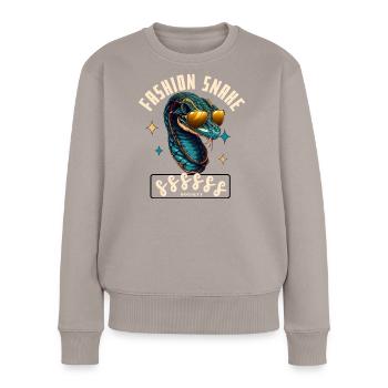 Serpent Glam Couture - Pull Premium bio Femme - taupe - Devant - Julia (174cm)