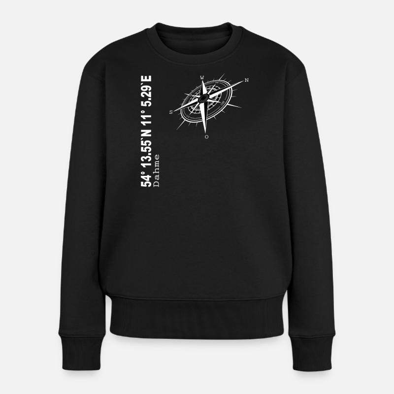 Dahme - Frauen Premium Bio Pullover - Schwarz