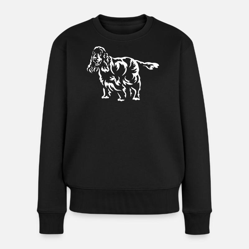 Cocker Spaniel - Frauen Premium Bio Pullover - Schwarz
