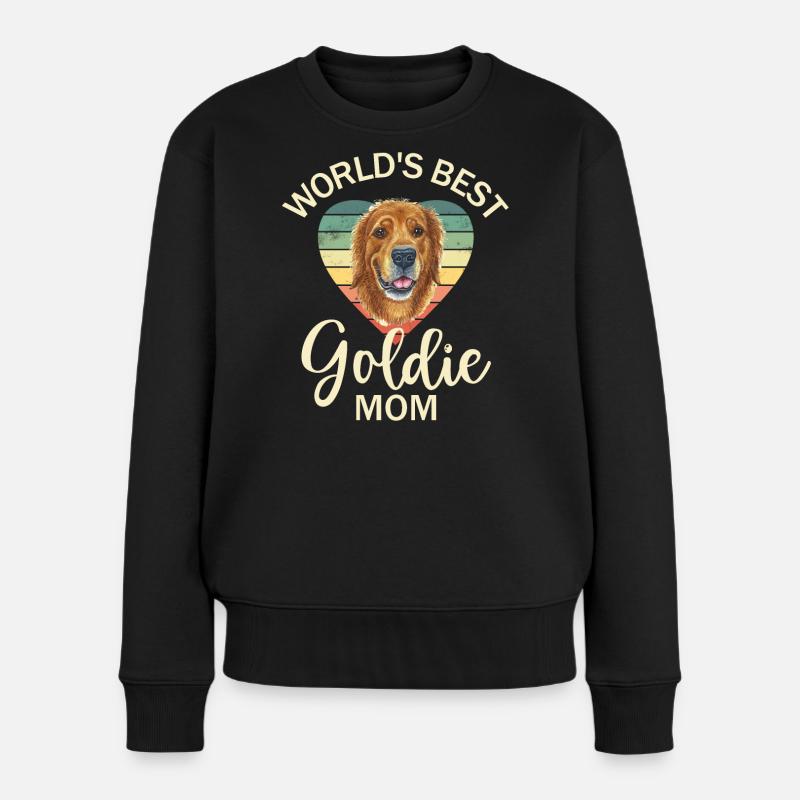 Hund Golden Retriever - Frauen Premium Bio Pullover - Schwarz