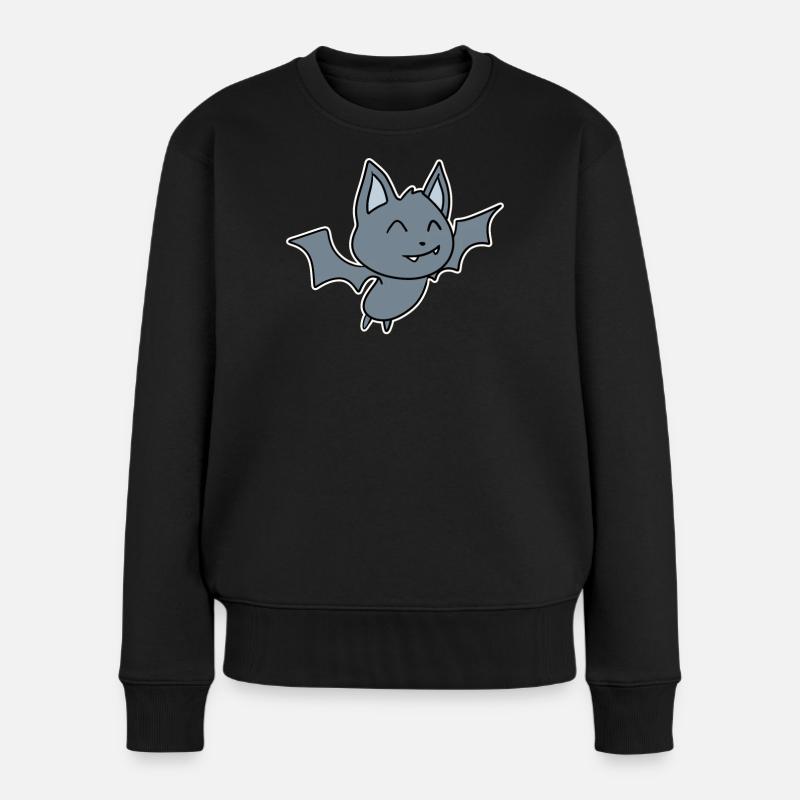 Bat Kids Motif - Pull Premium bio Femme - noir