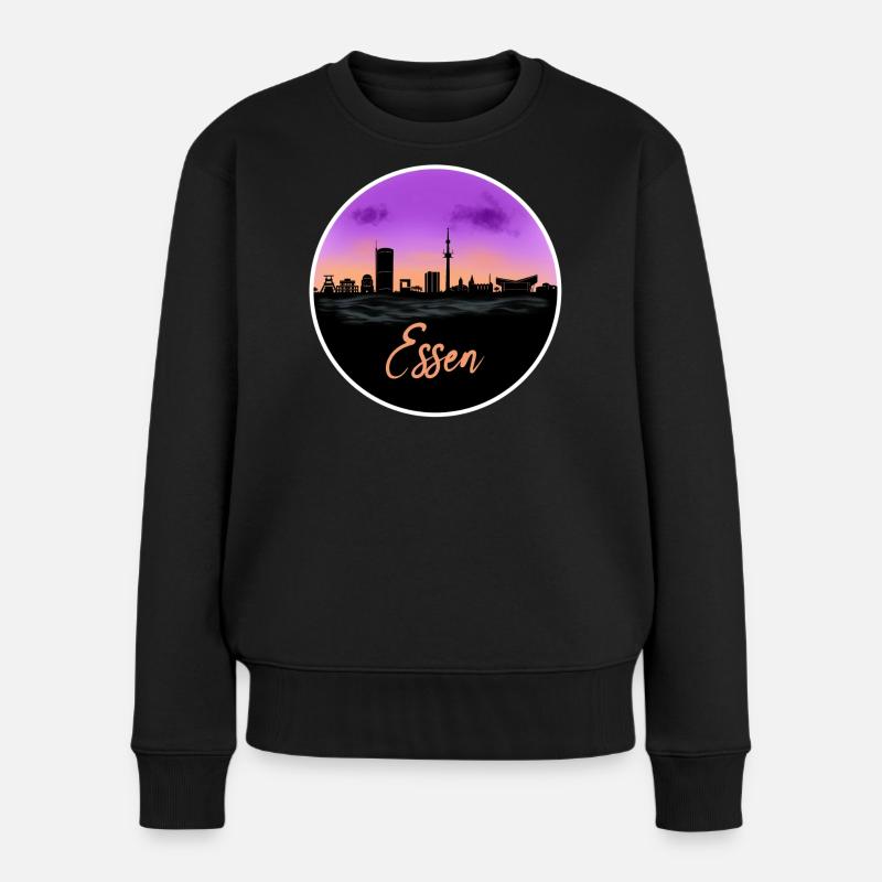 Essen Fine Skyline - Pull Premium bio Femme - noir