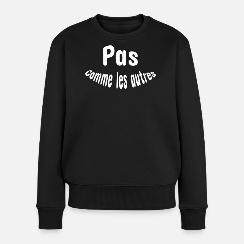 Pas comme les autres - Pull Premium bio Femme - noir