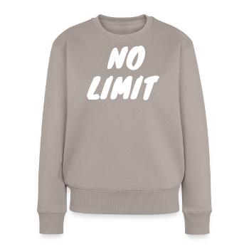 no limit - Pull Premium bio Femme - taupe - Devant - Julia (174cm)