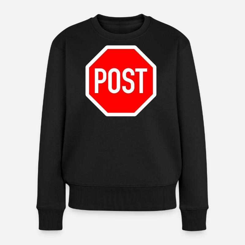 Post or stop? - Women's Premium Organic Jumper - black