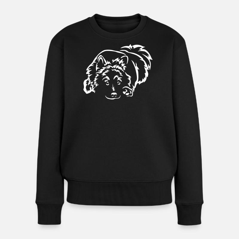 Eurasier "Black Edition" - Frauen Premium Bio Pullover - Schwarz