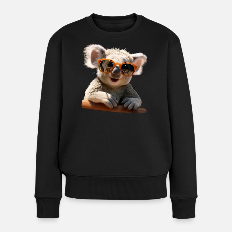 Koala Australie Koalas Koala Ours Mignon Koala Ours - Pull Premium bio Femme - noir