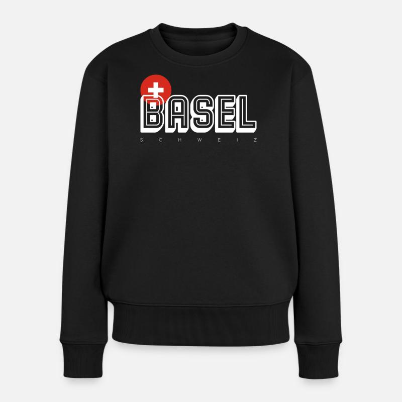 Basel - Women's Premium Organic Jumper - black