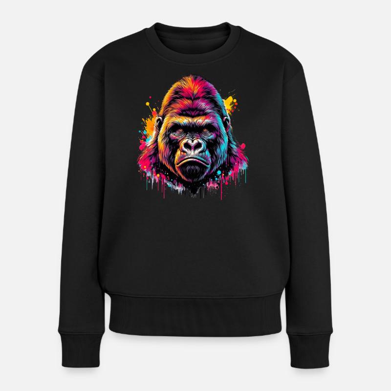 Gorille - Pull Premium bio Femme - noir