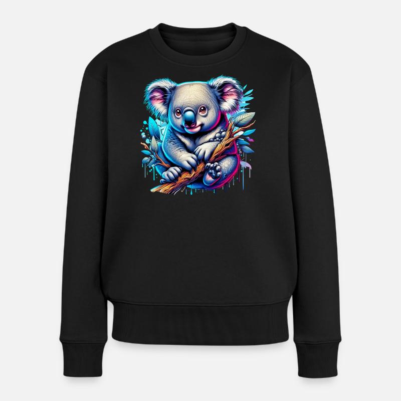 Koala - Pull Premium bio Femme - noir