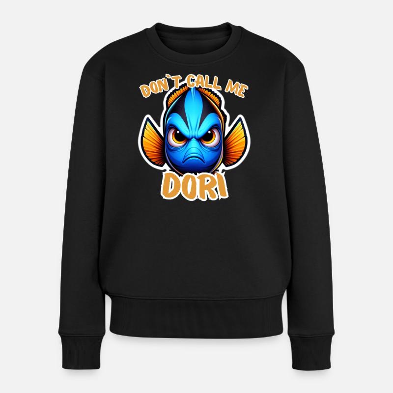 Wütende Dori - Frauen Premium Bio Pullover - Schwarz