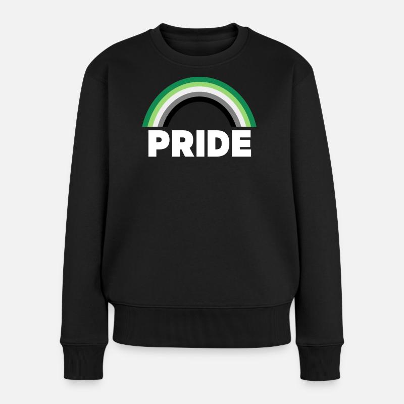 Aromantic Pride - Women's Premium Organic Jumper - black