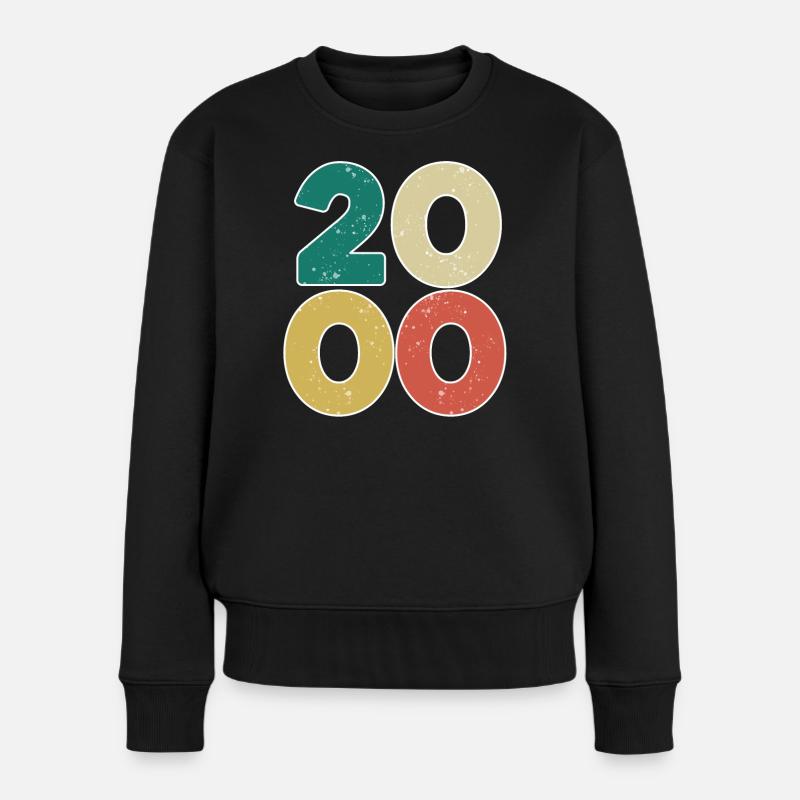2000 - Année 2000 - Année 2000 - Pull Premium bio Femme - noir