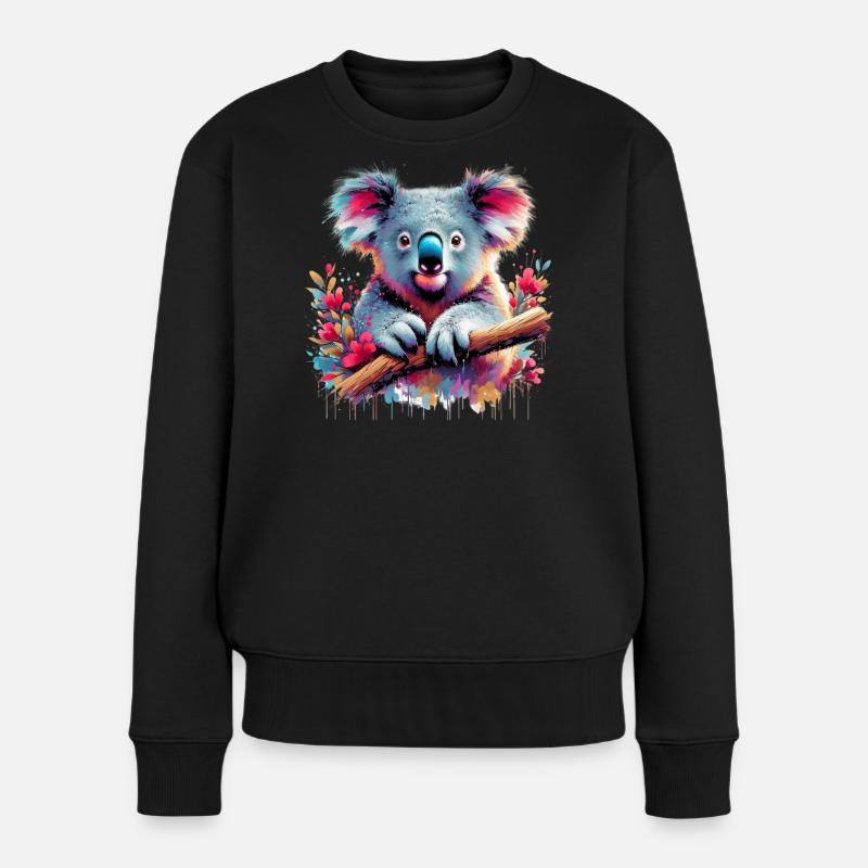 Koala - Pull Premium bio Femme - noir