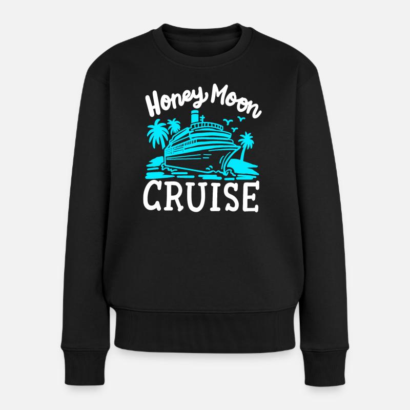Flitterwochen Kreuzfahrt Urlaub - Frauen Premium Bio Pullover - Schwarz