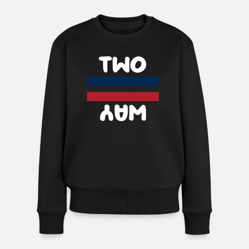 Two-Way - Women's Premium Organic Jumper - black
