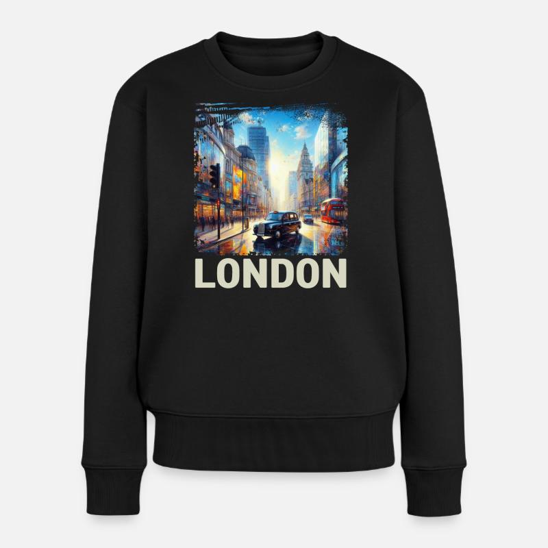 Londres - Pull Premium bio Femme - noir
