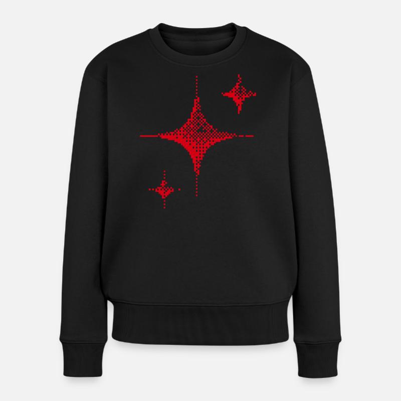 Red Spark Minimal - Women's Premium Organic Jumper - black