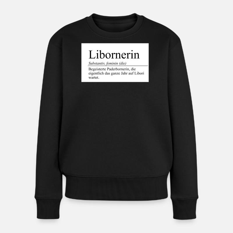 libornerin - Frauen Premium Bio Pullover - Schwarz
