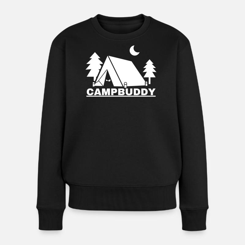 CampBuddy - Frauen Premium Bio Pullover - Schwarz