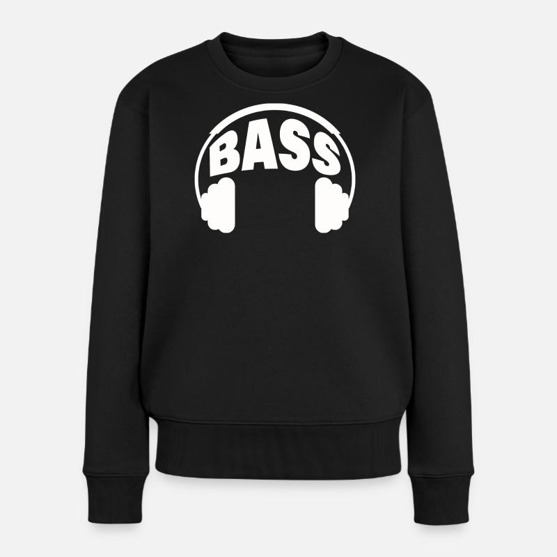 BASSE - Pull Premium bio Femme - noir