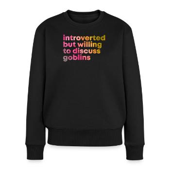 Goblin - Women's Premium Organic Jumper - black - Front - Julia (174cm)