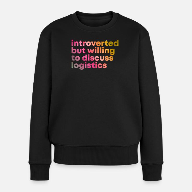 Logistik - Frauen Premium Bio Pullover - Schwarz
